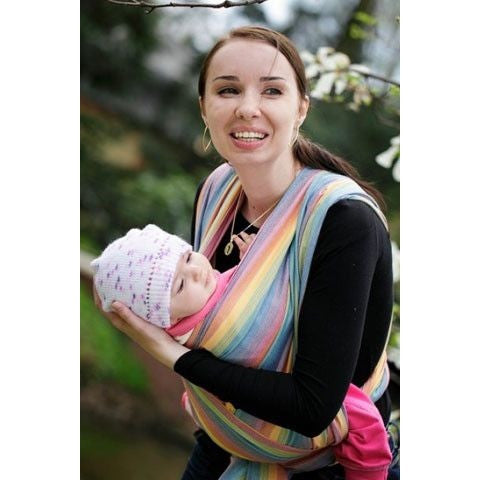 Lenny Lamb Wrap - Sunrise Rainbow - Woven Wrap - Lenny Lamb - Afterpay - Zippay Carry Them Close