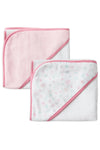 The Little Linen Company - Hooded Towel (2Pk) - Meadow Bunnies