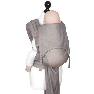 Fidella Fly Tai - MeiTai babycarrier Limited Edition - Lines Warm Taupe (Toddler Size) - Meh Dai - Fidella - Afterpay - Zippay Carry Them Close