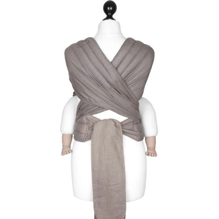 Fidella Fly Tai - MeiTai babycarrier Limited Edition - Lines Warm Taupe (Toddler Size) - Meh Dai - Fidella - Afterpay - Zippay Carry Them Close