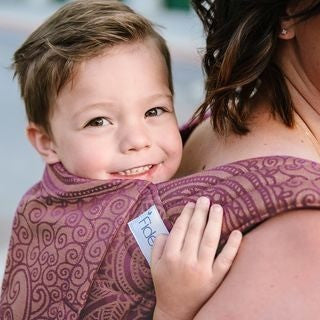 Fidella Fly Tai - MeiTai babycarrier Limited Edition Masala Mauve (Baby Size - From Birth), , Mei Tai, Fidella, Carry Them Close  - 2