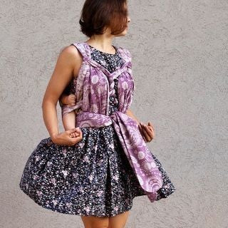 Fidella Fly Tai - MeiTai babycarrier Limited Edition Persian Paisley Orchid (Baby Size - From Birth), , Mei Tai, Fidella, Carry Them Close  - 3