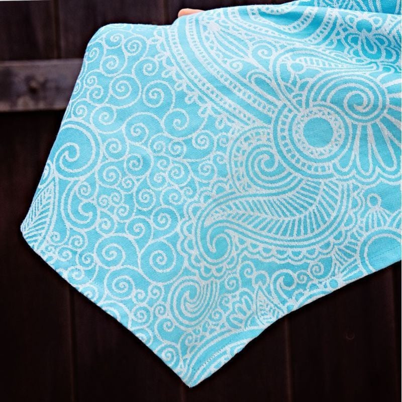 Fidella Fly Tai - MeiTai babycarrier Limited Edition - Masala Scuba Blue (Toddler Size) - Meh Dai - Fidella - Afterpay - Zippay Carry Them Close