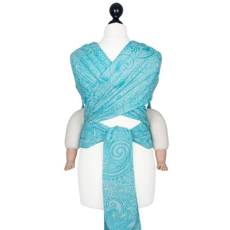 Fidella Fly Tai - MeiTai babycarrier Limited Edition - Masala Scuba Blue (Toddler Size) - Meh Dai - Fidella - Afterpay - Zippay Carry Them Close
