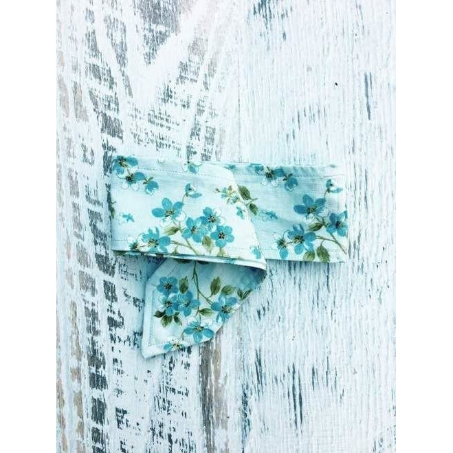 Tilly and Otto - Topknot in Tiny Tea Rose Green - Clothing - Tilly and Otto - Afterpay - Zippay Carry Them Close