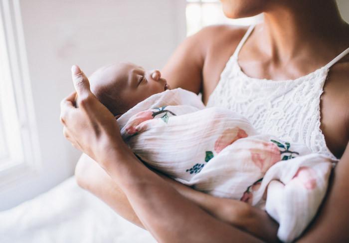 Little Unicorn - Cotton Muslin Baby Swaddle (Set 3) - Garden Rose