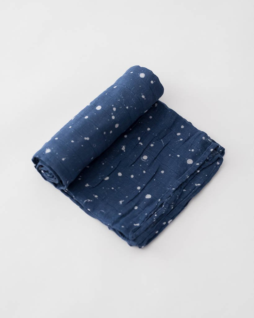 Little Unicorn - Cotton Muslin Baby Swaddle - Star Sailing
