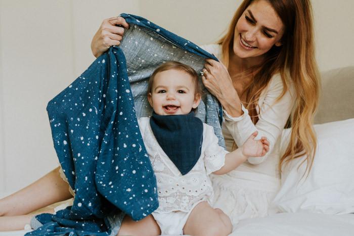 Little Unicorn - Cotton Muslin Baby Swaddle - Star Sailing