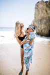 Little Unicorn - Cotton Muslin Baby Swaddle - Surf