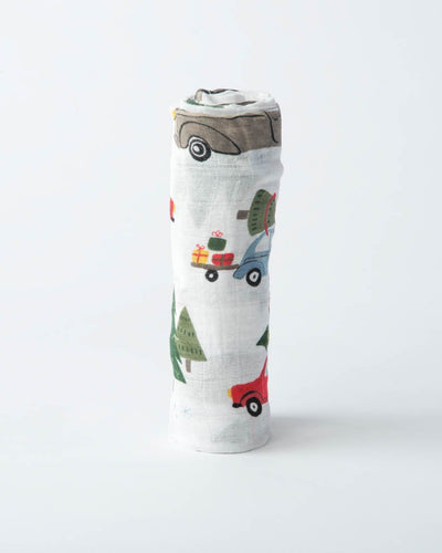 Little Unicorn - Cotton Muslin Baby Swaddle - Holiday Haul