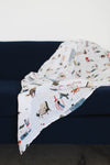 Little Unicorn - Cotton Muslin Baby Swaddle - Meow