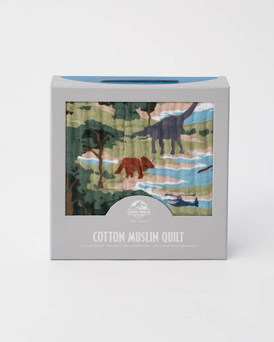 Little Unicorn - Muslin Blanket Quilt - Jurassic World