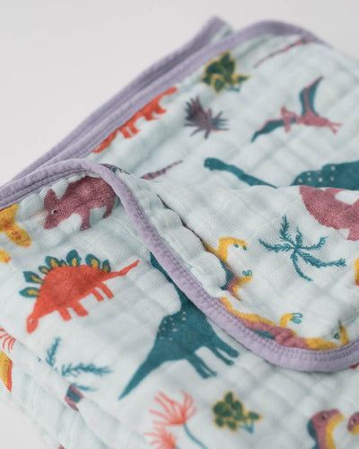 Little Unicorn - Muslin Blanket Quilt - Embroidosaurus