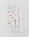Little Unicorn - Muslin Security Blankets Comforter - Forest Friends (set of 2)
