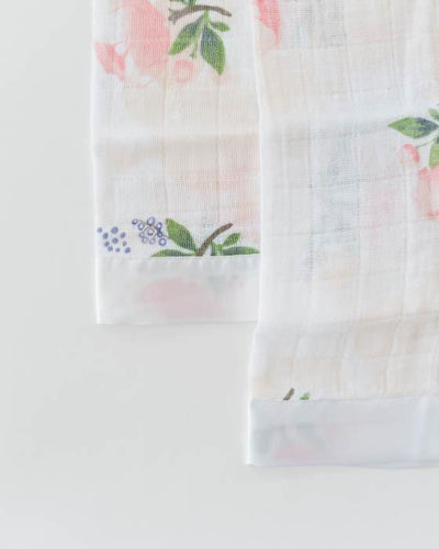 Little Unicorn - Muslin Security Blankets Comforter - Watercolor Rose (set of 2)