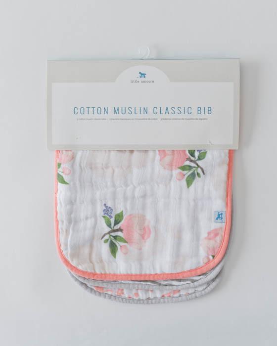 Little Unicorn - Snap Bib 3 Set - Watercolour Rose