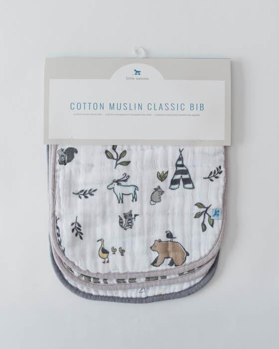 Little Unicorn - Snap Bib 3 Set - Forest Friends