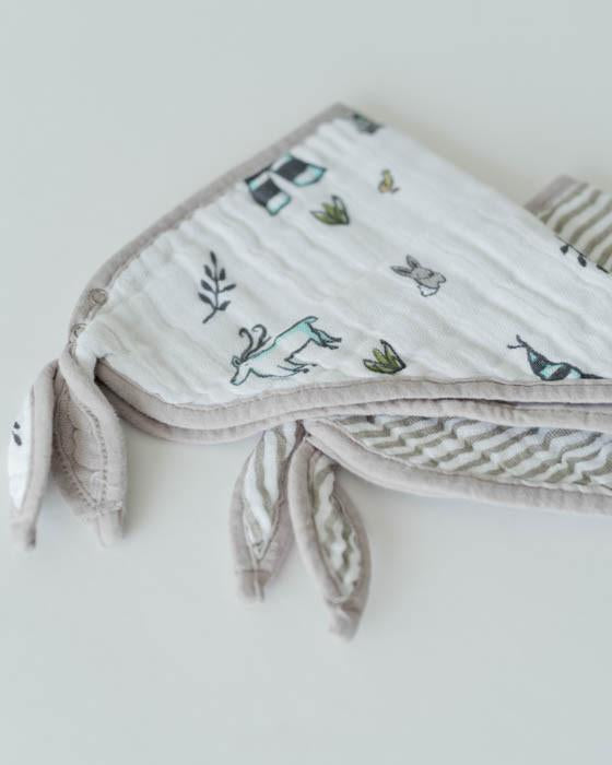 Little Unicorn - Bandana Bibs (2pk) - Forest Friends