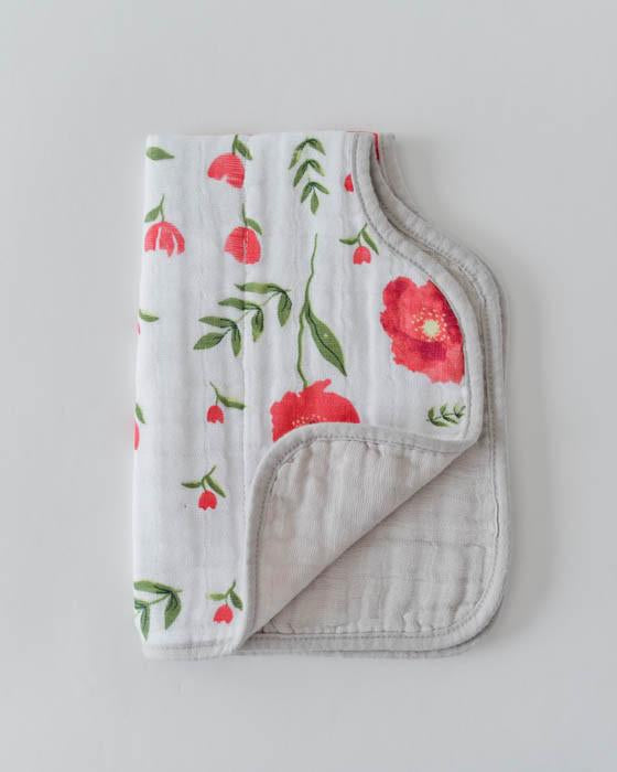 Little Unicorn - Burp Cloth - Summer Poppy