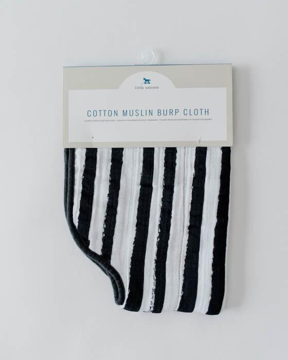 Little Unicorn - Burp Cloth - Ink Stripe