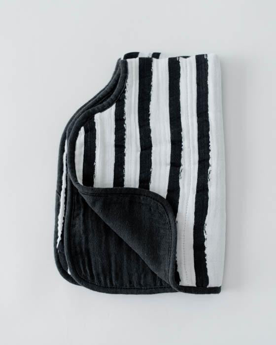 Little Unicorn - Burp Cloth - Ink Stripe