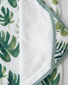 Little Unicorn - Hooded Towel and Wash Cloth Set - Tropical Leaf