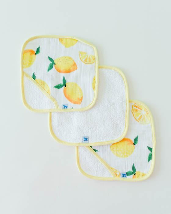 Little Unicorn - Wash Cloth Set (3pk) - Lemon