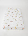 Little Unicorn - Cotton Muslin Cot Sheet - Oh Deer