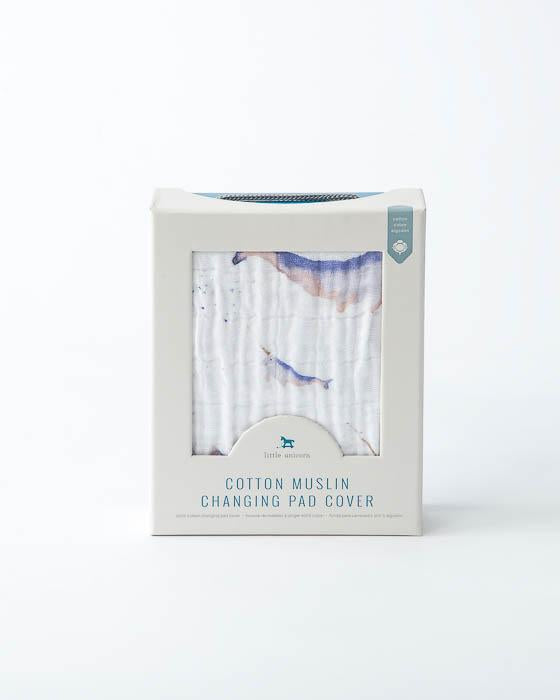 Little Unicorn - Changing Pad Cover - Narwhal