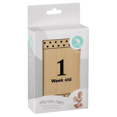 All4Ella Milestone Cards - Black (wood)