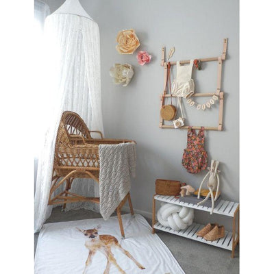 Tilly and Otto - Heirloom Blanket in Peonie {Grey} - Baby Blankets - Tilly and Otto - Afterpay - Zippay Carry Them Close