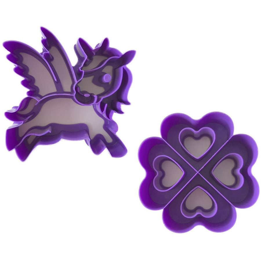 Lunch Punch Sandwich Cutters Pairs - I Love Unicorns